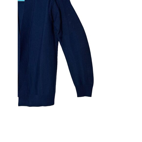 New FAITH & ZOE CARDIGAN Womens Large Navy Corpcore Classic Cozy Outdoor - Picture 5 of 11